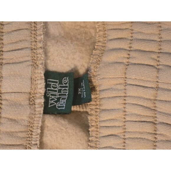 Wild Fable Women's High Rise Brown Sweat Drawstring Shorts Plus Size 2X - Picture 4 of 6